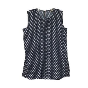 Tommy Hilfiger Navy and White Polka Dot Blouse